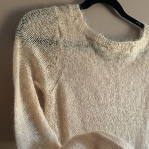 Vintage sheer blush sweater
